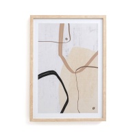 Постер С графическим рисунком в рамке Saya единый размер разноцветный LA REDOUTE INTERIEURS  фото, kupilegko.ru